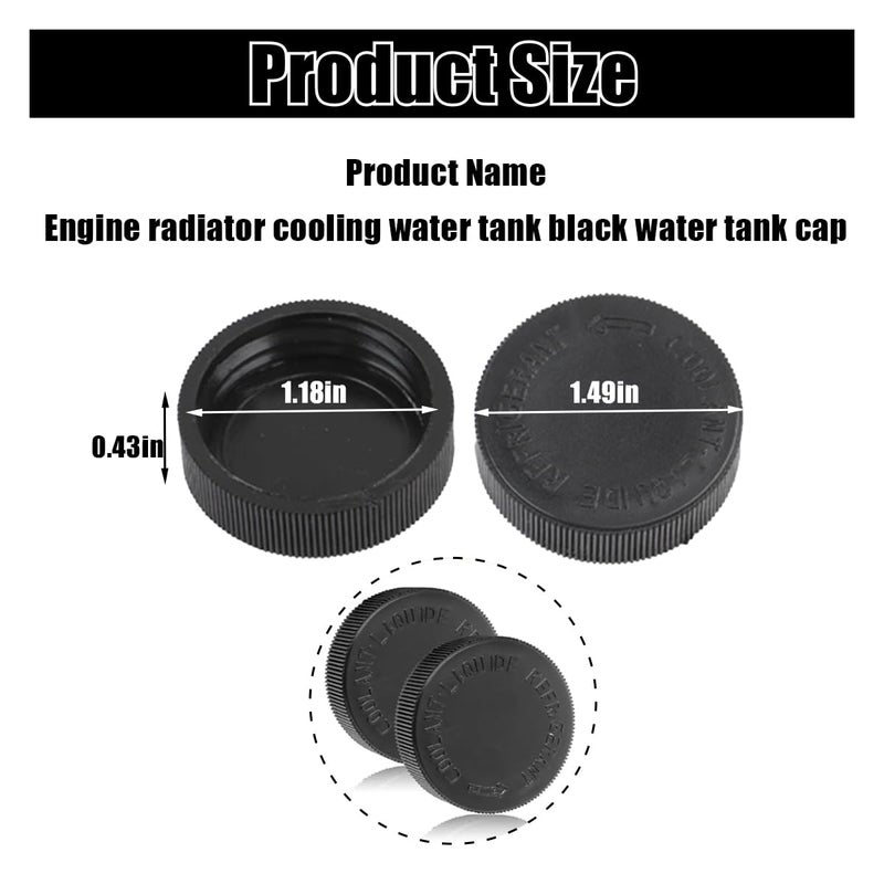 GLSOWEE 2PCS 21712-79900 Engine Radiator Coolant Water Tank Reservoir Cap  Car Radiator Cover Car Replacement Part  Compatible with Nissan Murano Rogue Versa Infiniti - Image 3